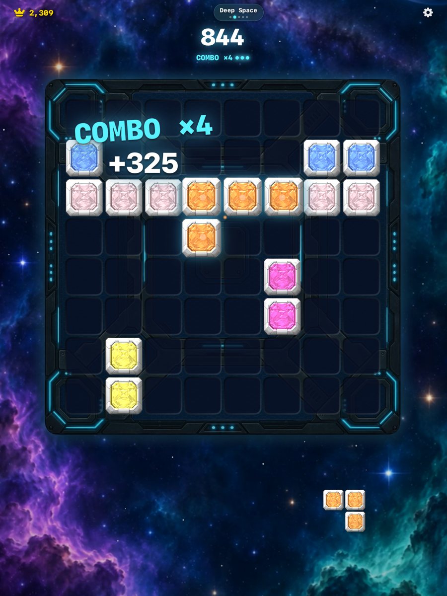 OtterBlast on iPad in the Deep Space world